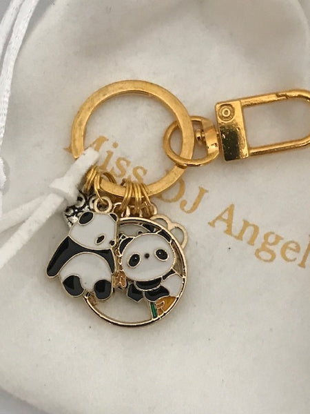 Porte-clés panda ourson, cadeau pour maman panda, cadeau pour amateurs de panda, breloque panda kawaii, porte clés ourson tout mignon