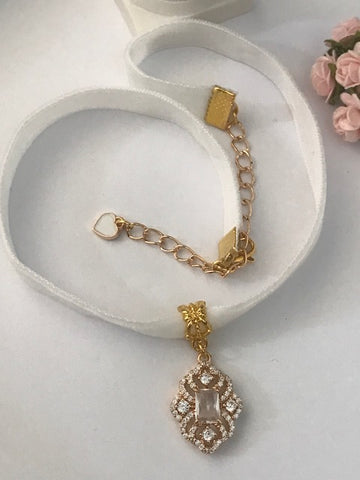 Collier choker renaissance, collier victorien strass, breloque strass bohème, cadeau pour maman choker, cadeau pour femme victorian girl, fait main.