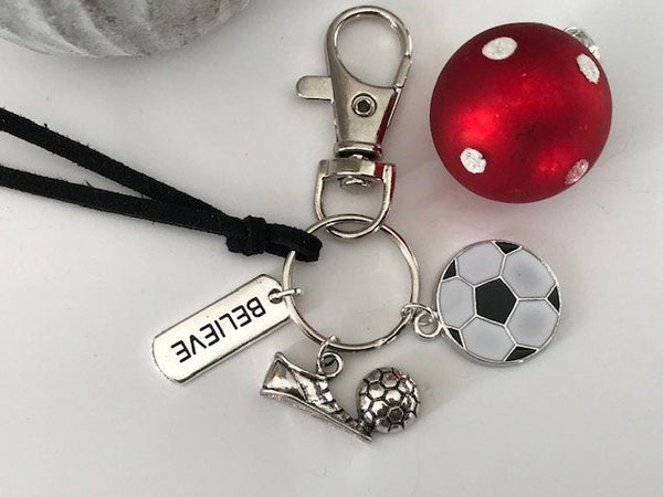Bijou de sac football, porte-clés foot, thème Football, chaussure et ballon